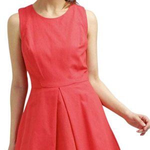 Linen Pink Fit & Flare Dress feat by GalMeetsGlam